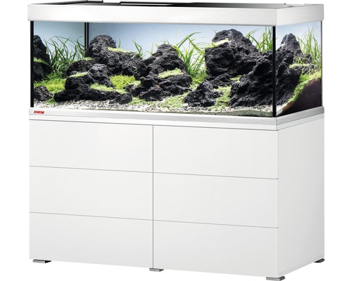 Akvariekombination EHEIM proximaTEC 325 inkl. filter, LED-belysning, värmare, underskåp vit