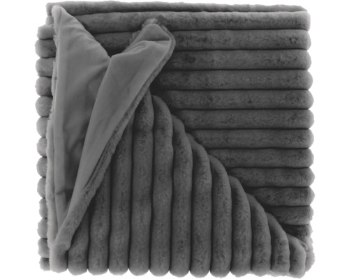 Pläd UNIQUE LIVING Peppe dark grey 150x200cm Pläd UNIQUE LIVING Peppe dark grey 150x200cm