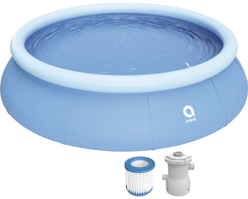 Pool Fast-Set Ø360x76cm inkl. filterpump blå