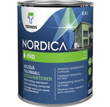 Fasadfärg TEKNOS Nordica Eko akrylatfärg vit 0,9L-thumb-0