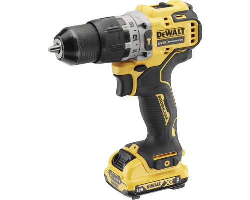 Skruvdragare DEWALT DCD706D2 12V Li (2Ah) inkl. 2 batterier, laddare och TSTAK komp. förvaringslåda-0