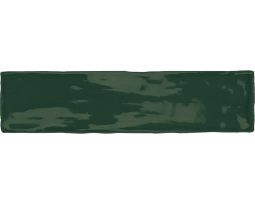 Grönt kakel i liggande format för vägg och golv