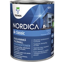 Fasadfärg TEKNOS Nordica Classic akrylatfärg vit 0,9L