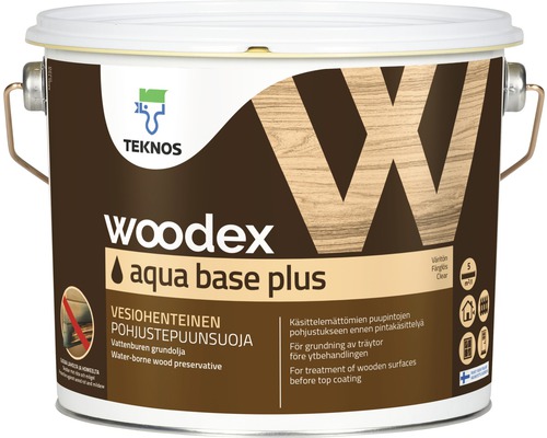Alkydgrundolja TEKNOS PT8 Woodex Aqua Base Plus 3L