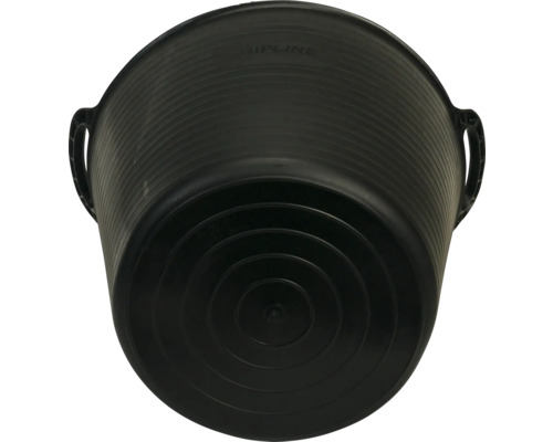 Svart murarhink i plast med två handtag