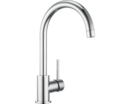 Kromad vattenkran med hög pip