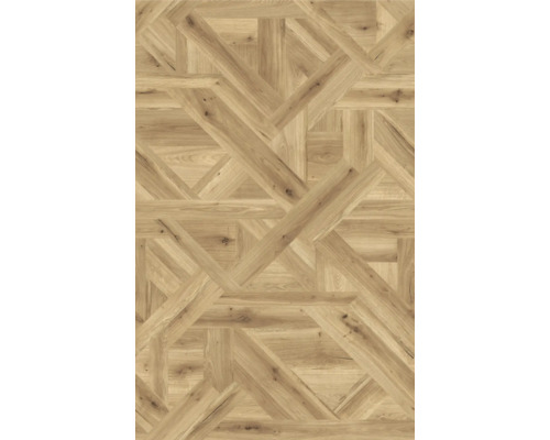 Trägolv med parkettmönster