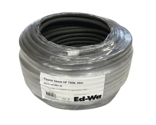 Rulle flexibel elinstallationsrör, 16 mm diameter, 50 meter längd