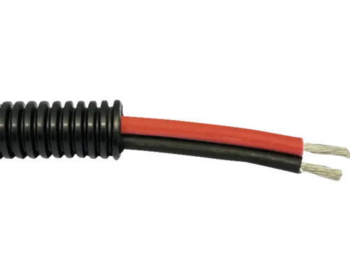Flexrör Ed-Wa UV 16mm Solel 2x6 röd svart 50m Flexrör Ed-Wa UV 16mm Solel 2x6 röd svart 50m