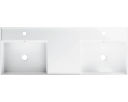 Tvättställsskiva med två handfat för badrummet