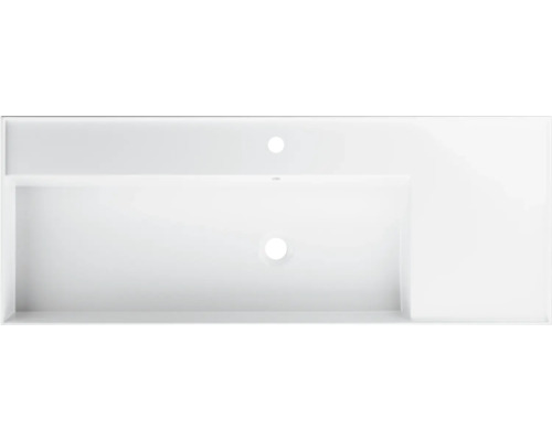 Tvättställsplatta med kranhål och spill