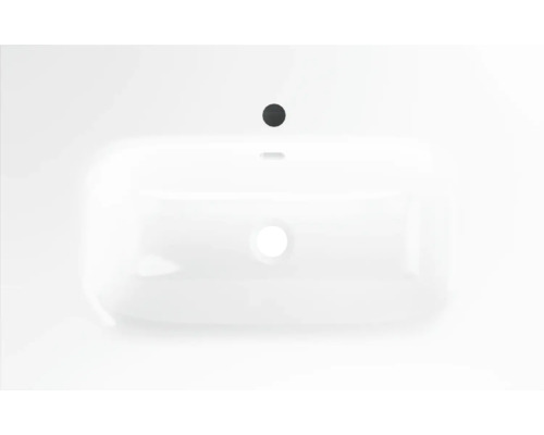 Ovanifrånvy av ett rektangulärt handfat