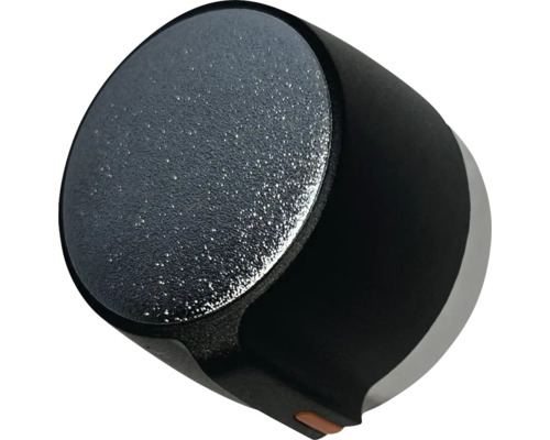 Vridknapp i metall och plast