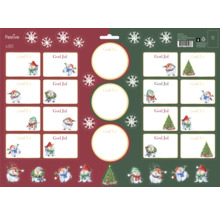 Festliga klistermärken med julmotiv, 80 stycken