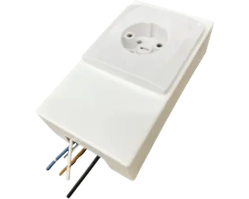 Utanpåliggande jordat uttag med kabelanslutning