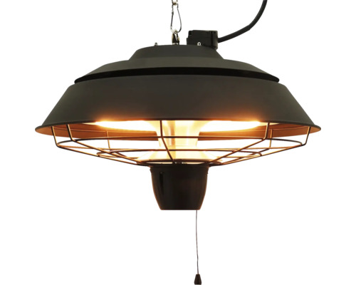 Hängande uteplatsvärmare med dragströmbrytare