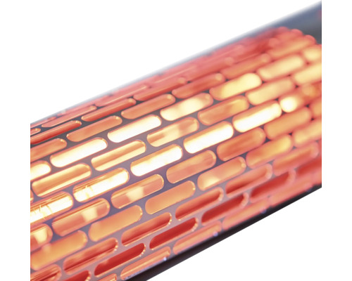 Närbild av en infraröd lampa med rektangulära öppningar