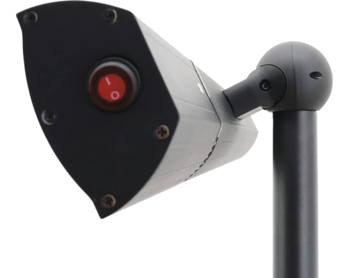 Värmelampa med rund strömbrytare