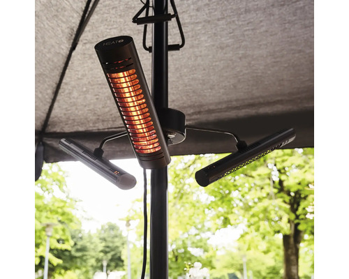Terrassvärmare för montering på ett parasollstativ