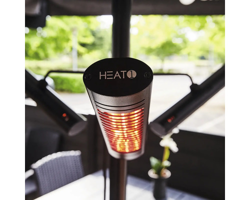 HEAT1 uteplatsvärmare för värmeproduktion utomhus.