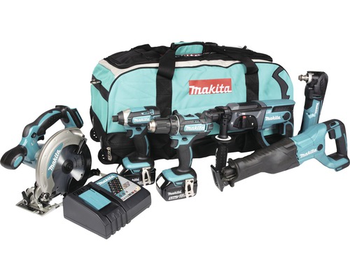 Verktygspaket MAKITA DLX6038T 18V 6 maskiner med 3 st 5,0Ah batterier+laddare i väska