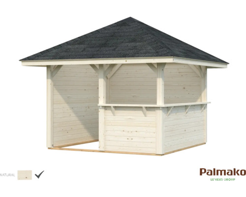 Paviljong PALMAKO Bianca 8,3m² 300x300cm natur