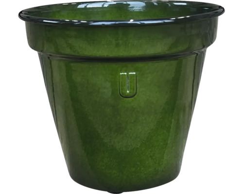 Blomkruka Conical metall Ø14x12,5cm grön