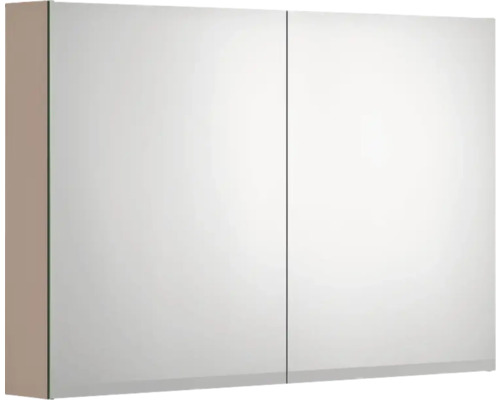 Spegelskåp med belysning GUSTAVSBERG Artic svart ask faner 100 cm LED IP44 Spegelskåp med två dörrar för badrummet