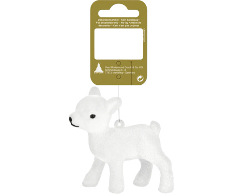 Vit dekorativ hjort med hängare