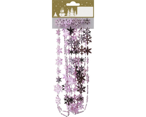 Girland med snöflingor för dekoration