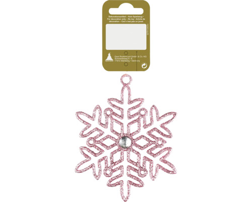 Snöflinga som dekorationsartikel med hängare