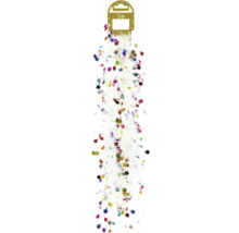 Lametta med stjärnor för festlig dekoration, två meter lång