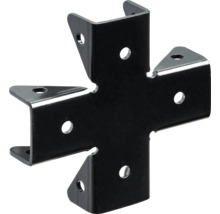 X-förbindare HETTICH för 18-19mm 68x68x15mm stål svart
