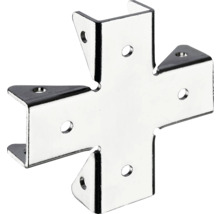 X-förbindare HETTICH för 18-19mm 68x68x15mm stål förnicklad