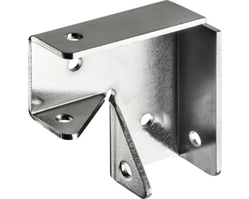 Vinkeljärn av metall med hål för fastsättning