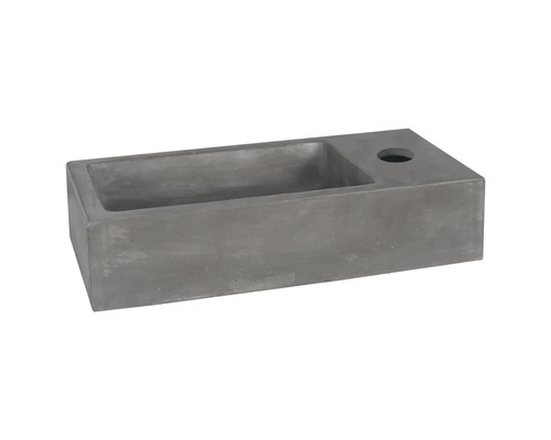 Rektangulär tvättställ av betong