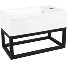 Tvättställ med svart underrede