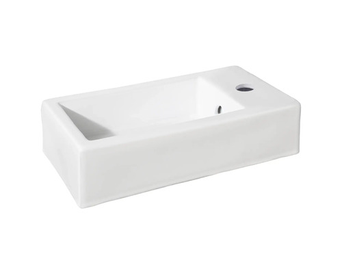 Vit keramisk handfat