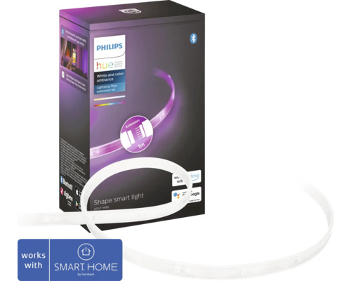 Lightstrip PHILIPS Hue Plus förlängning White & Color Ambiance Bluetooth 11,5W 950lm 1m Lightstrip PHILIPS Hue Plus förlängning White & Color Ambiance Bluetooth 11,5W 950lm 1m