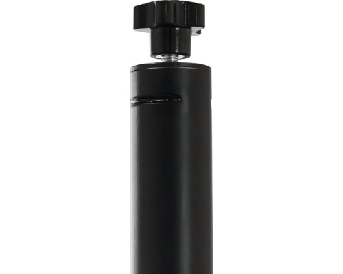 Detaljvy av stång med ställskruv