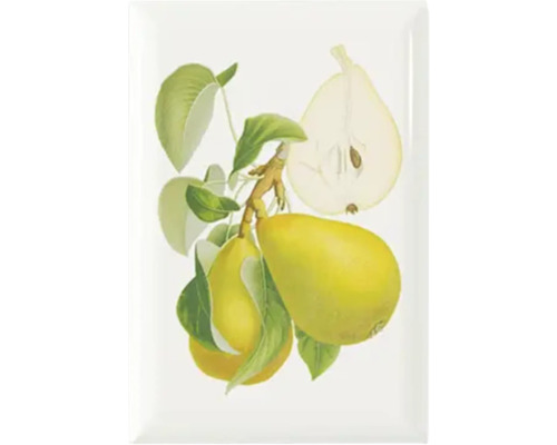 Dekorativ kakelplatta med pärontema