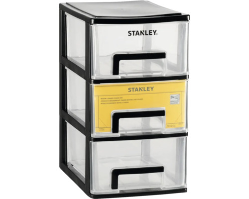 Förvaringslåda STANLEY 350x262x185mm med 3 lådor