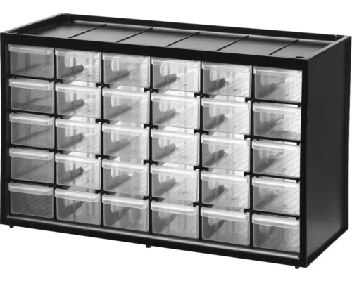 Sortimentskåp STANLEY 365x222x153mm med 30 små lådor Sortimentskåp STANLEY 365x222x153mm med 30 små lådor