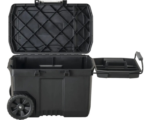 Öppen verktygslåda med hjul