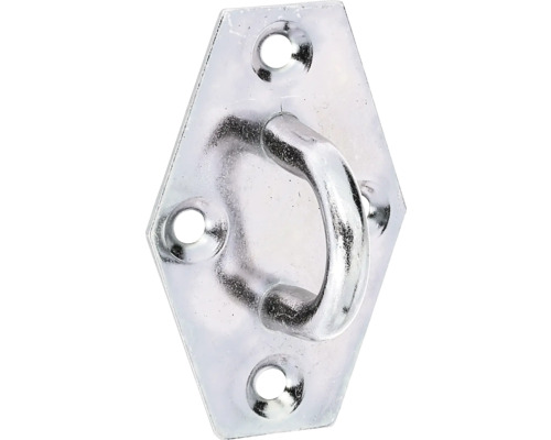 Ögla ALBERTS på platta förzinkad 64x18mm Ögla ALBERTS på platta förzinkad 64x18mm