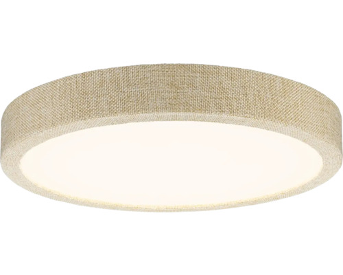 Rund taklampa med textilbeklädnad