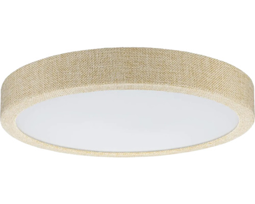 Rund taklampa med tygöverdrag