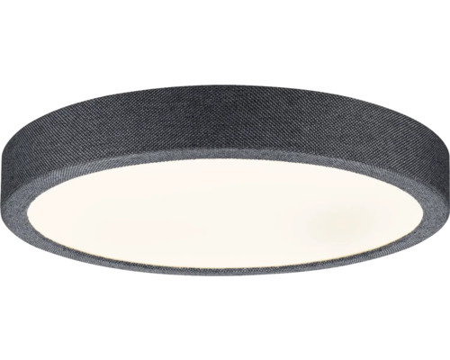 Rund taklampa med textilklädsel