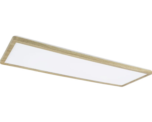 Rektangulär LED-taklampa med träram