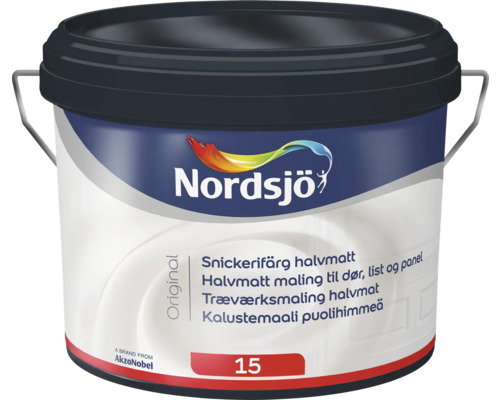 Snickerifärg NORDSJÖ Original halvmatt vit 2,5L